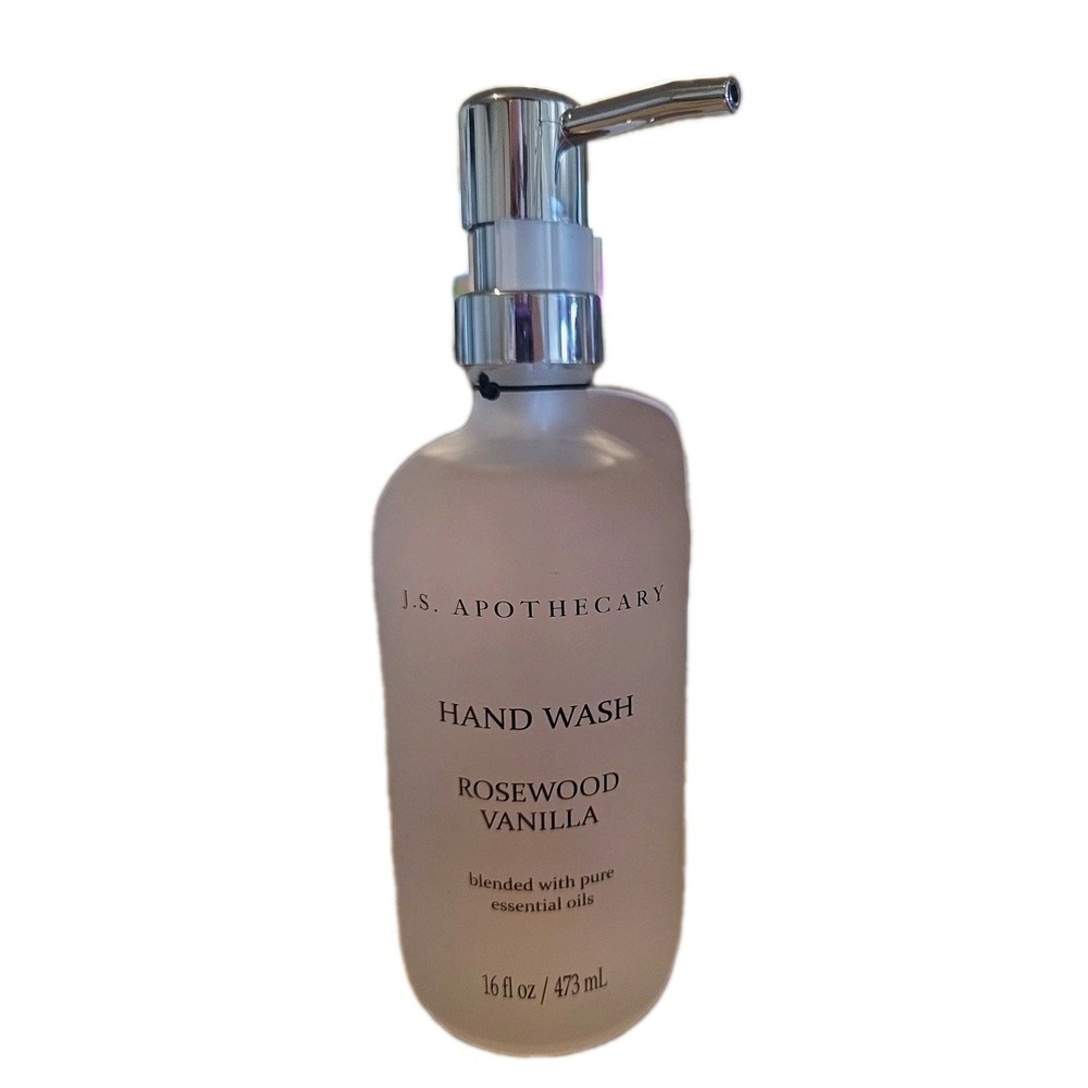 JS Apthecary Hand WASH. 16 Fl Oz. ROSEWOOD VANILLA. Pure ESSENTIAL OILS. New
